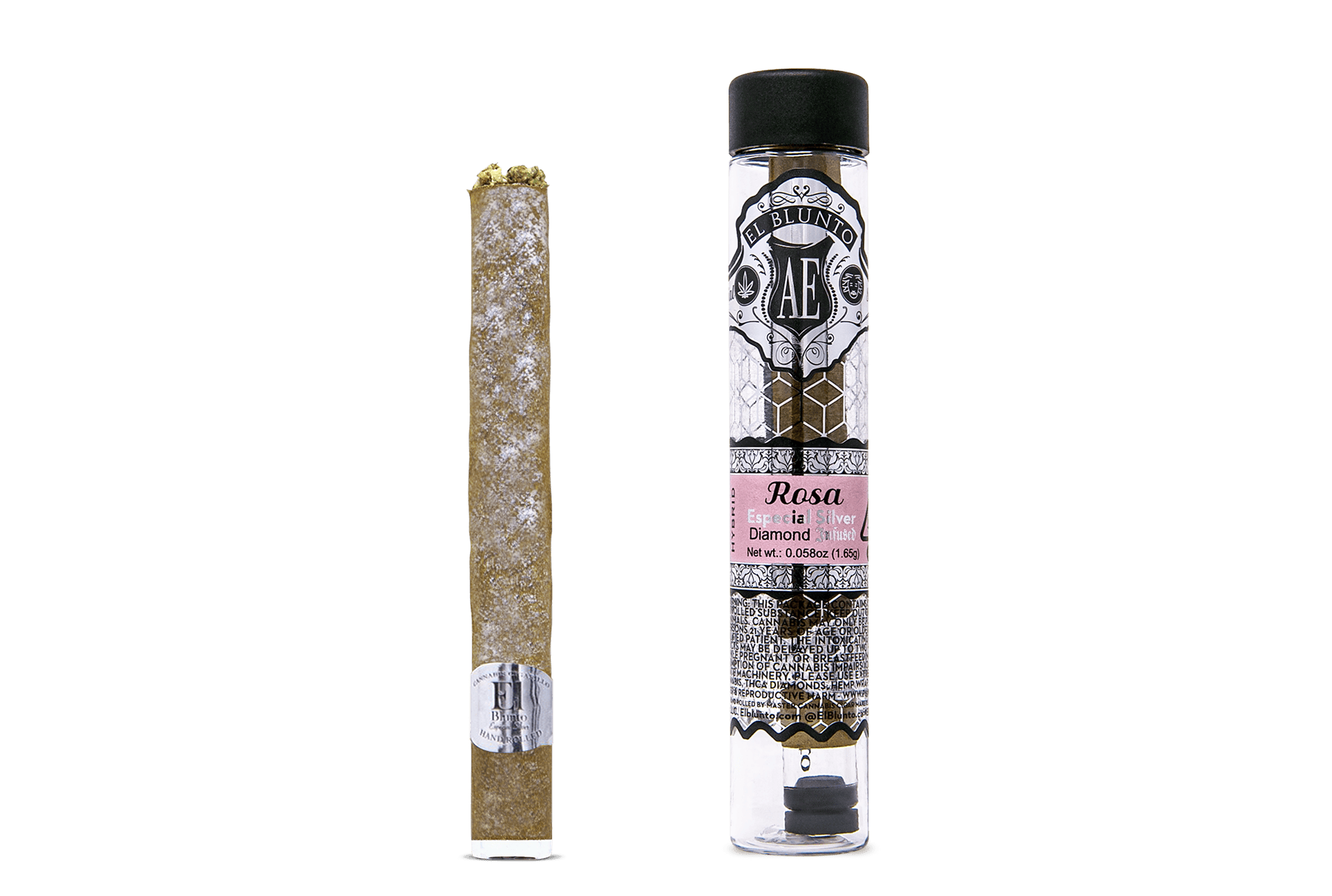 El Blunto Silver - Diamond Infused - Rosa - 1.65G