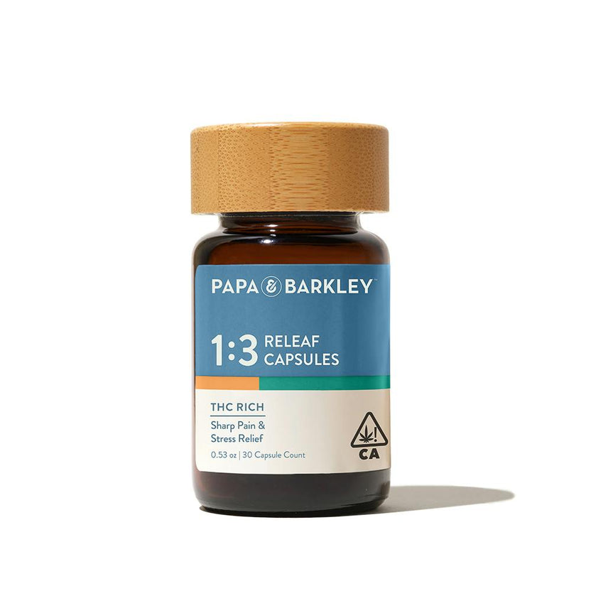 Releaf Capsules 1:3 CBD:THC, 30CT