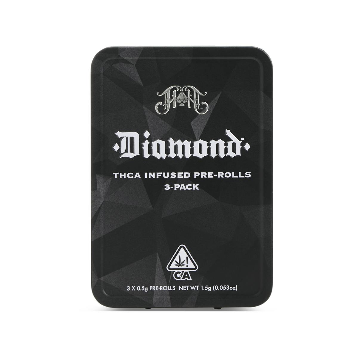 CAM: Afghan Sweetz - Diamond THCA-Infused Pre-Rolls - 1.5G Three-Pack