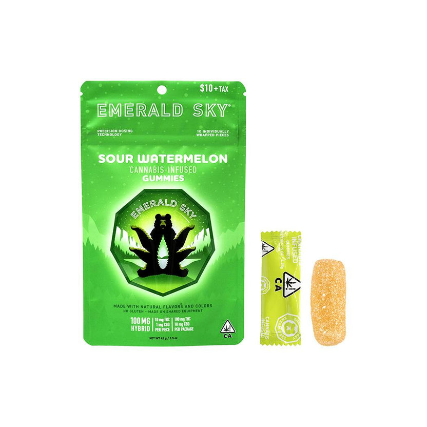 Emerald Sky Gummies - Sour Watermelon 100mg