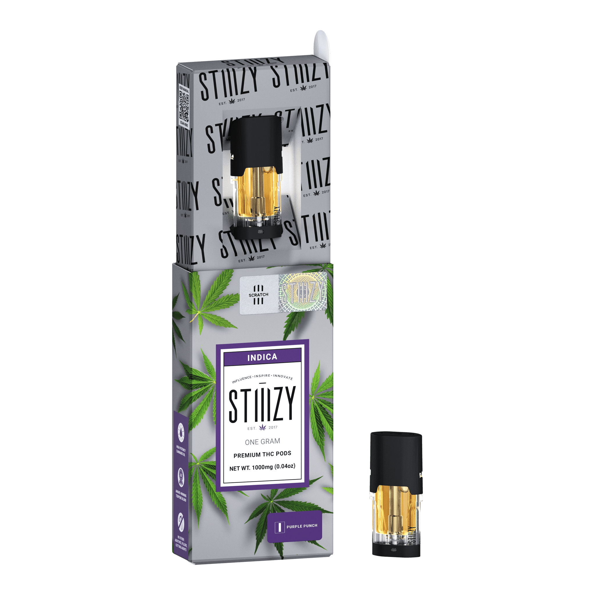 Vape Cartridge - PURPLE PUNCH 1G Original THC Pod - STIIIZY