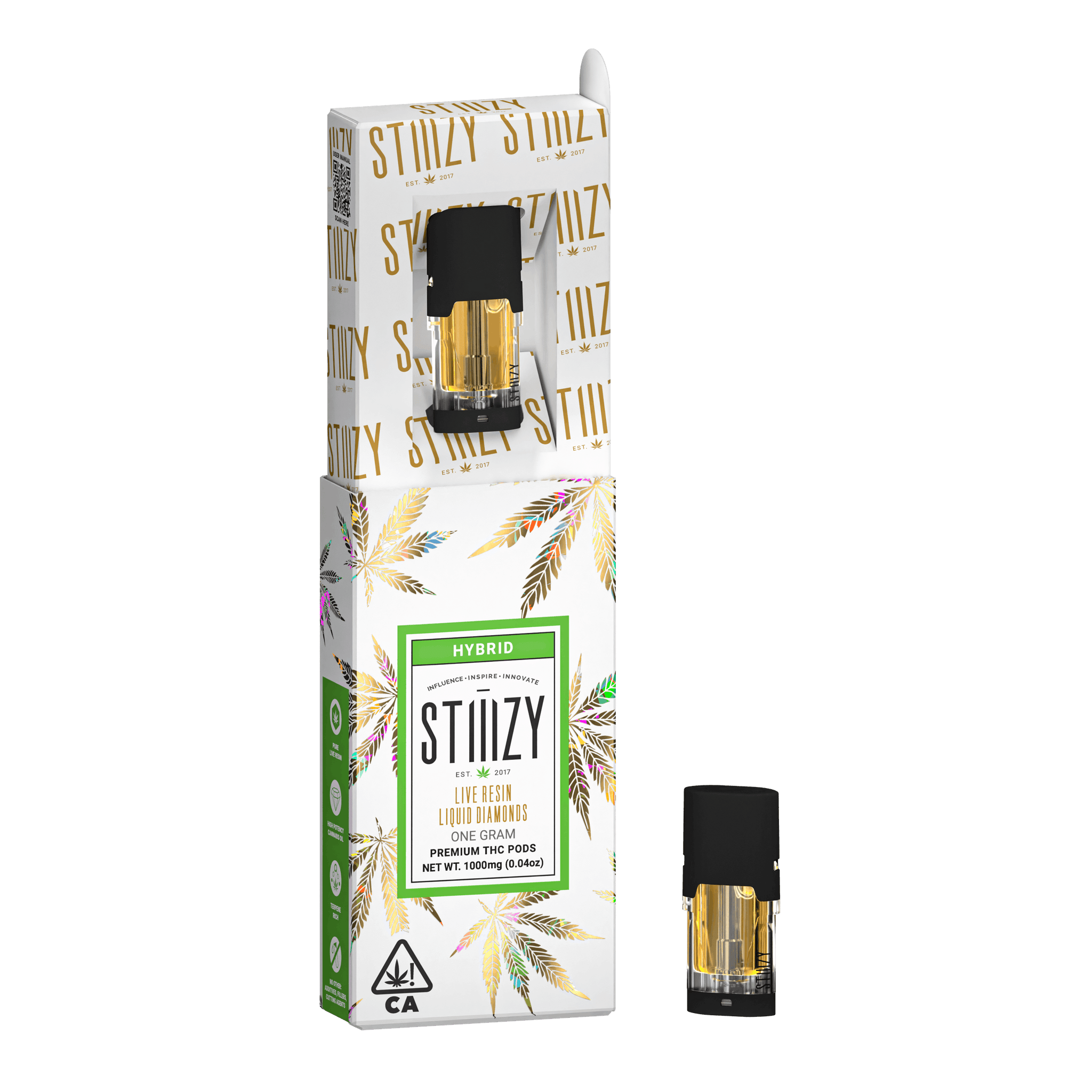 Vape Cartridge - PINK RUNTZ 1G Live Resin Liquid Diamonds Pod - STIIIZY