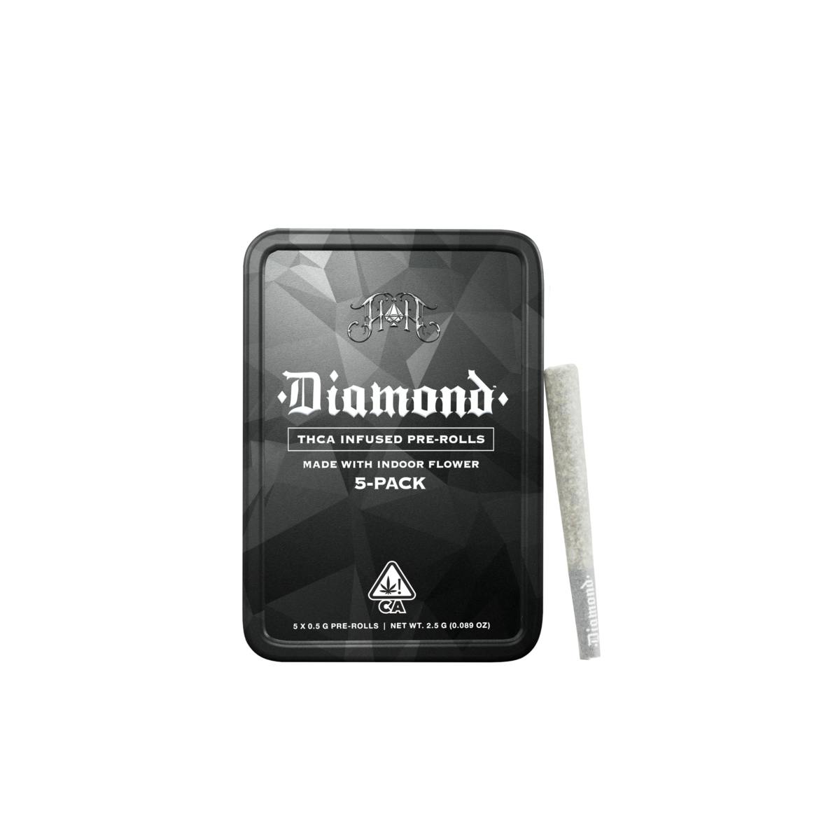 Alien Orange Cookies - Diamond Infused Pre-Rolls | 2.5G 5-Pack