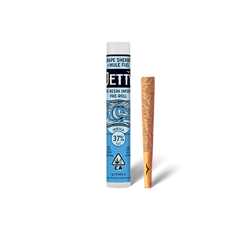 Grape Sherbet x Mule Fuel Live Resin Infused Pre-Roll 1g