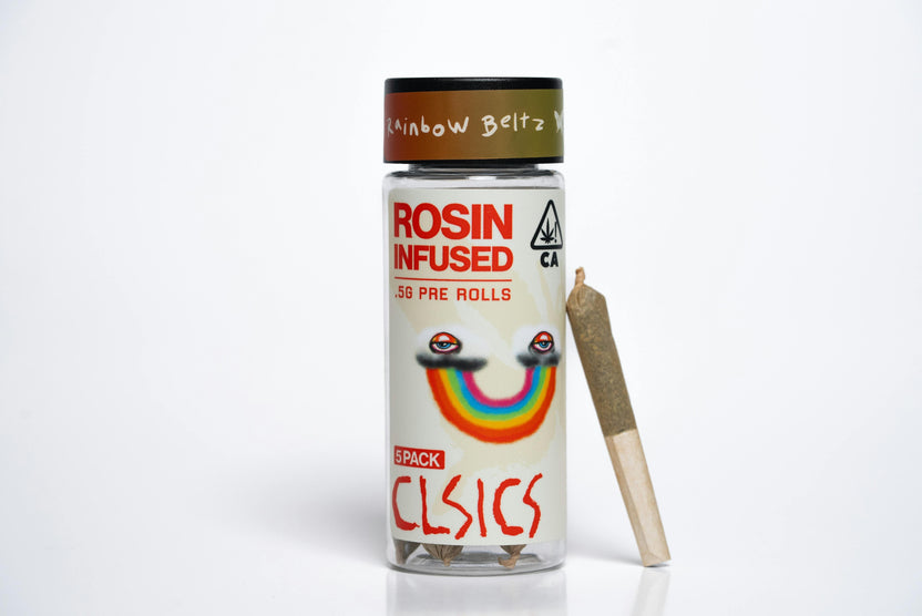 Rainbow Beltz - 5Pk .5g Rosin Infused Pre Rolls