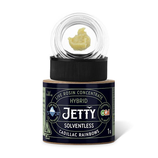 Jetty Concentrate OCal Live Rosin 1g Cadillac Rainbows