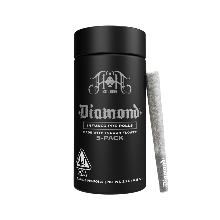 Lemon Tree | Sativa - Diamond Infused 0.5g Each Pre-Roll 5-Pack