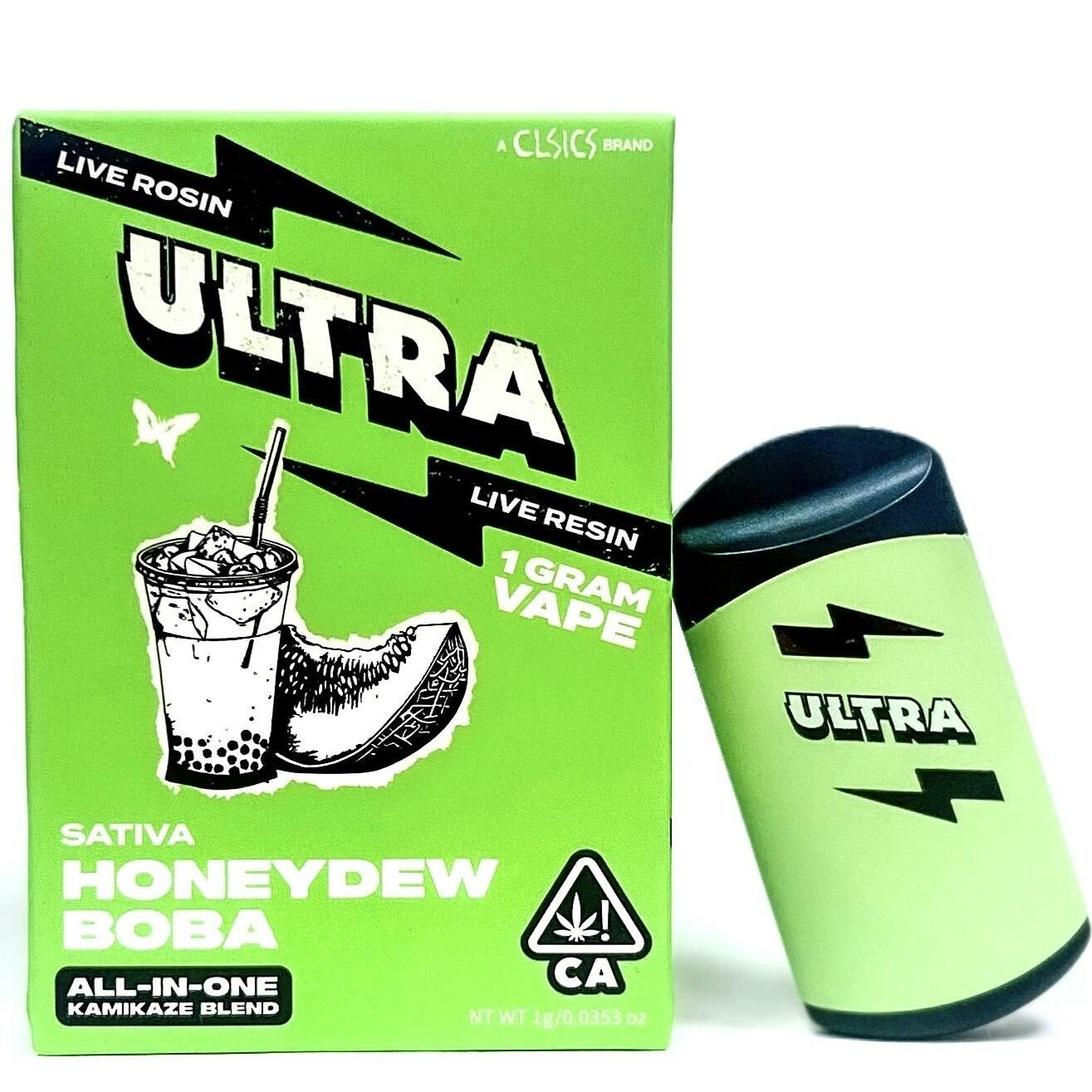 Honeydew Boba - 1g Live Rosin/Live Resin All-In-One Vape