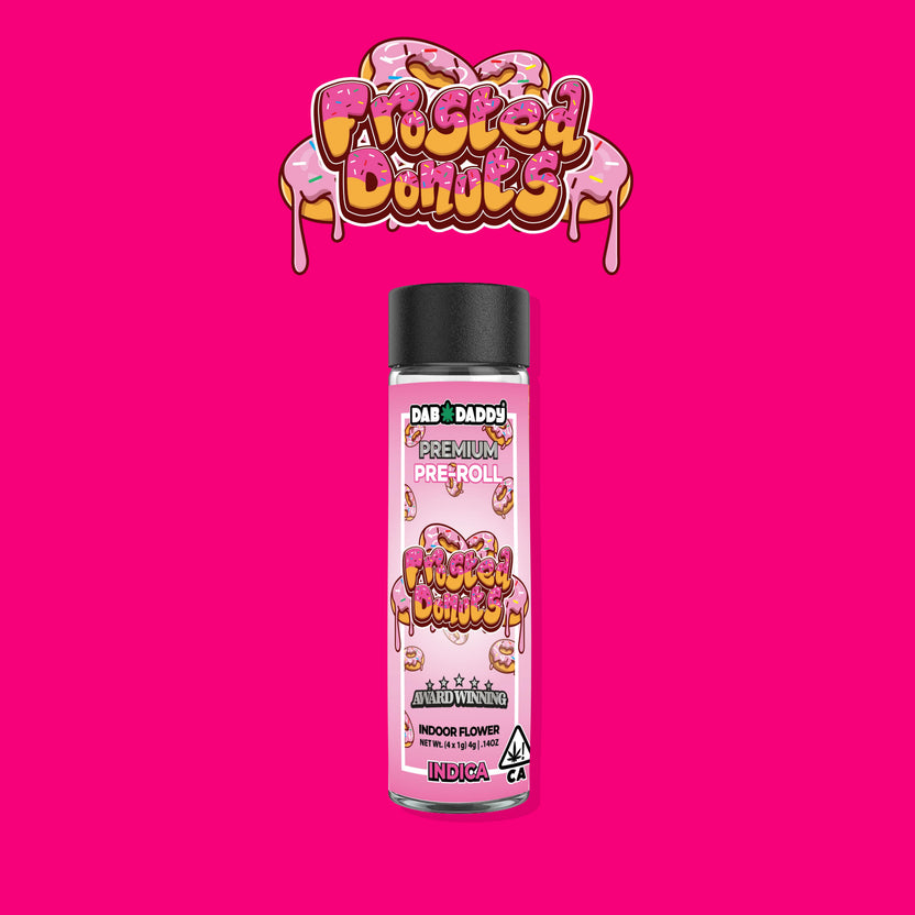Frosted Donuts Pre-Rolls Dab Daddy® (4x1g) 4g Premium Indoor Flower