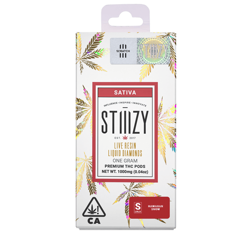 Vape Cartridge - HAWAIIAN SNOW 1G Live Resin Liquid Diamonds Pod - STIIIZY