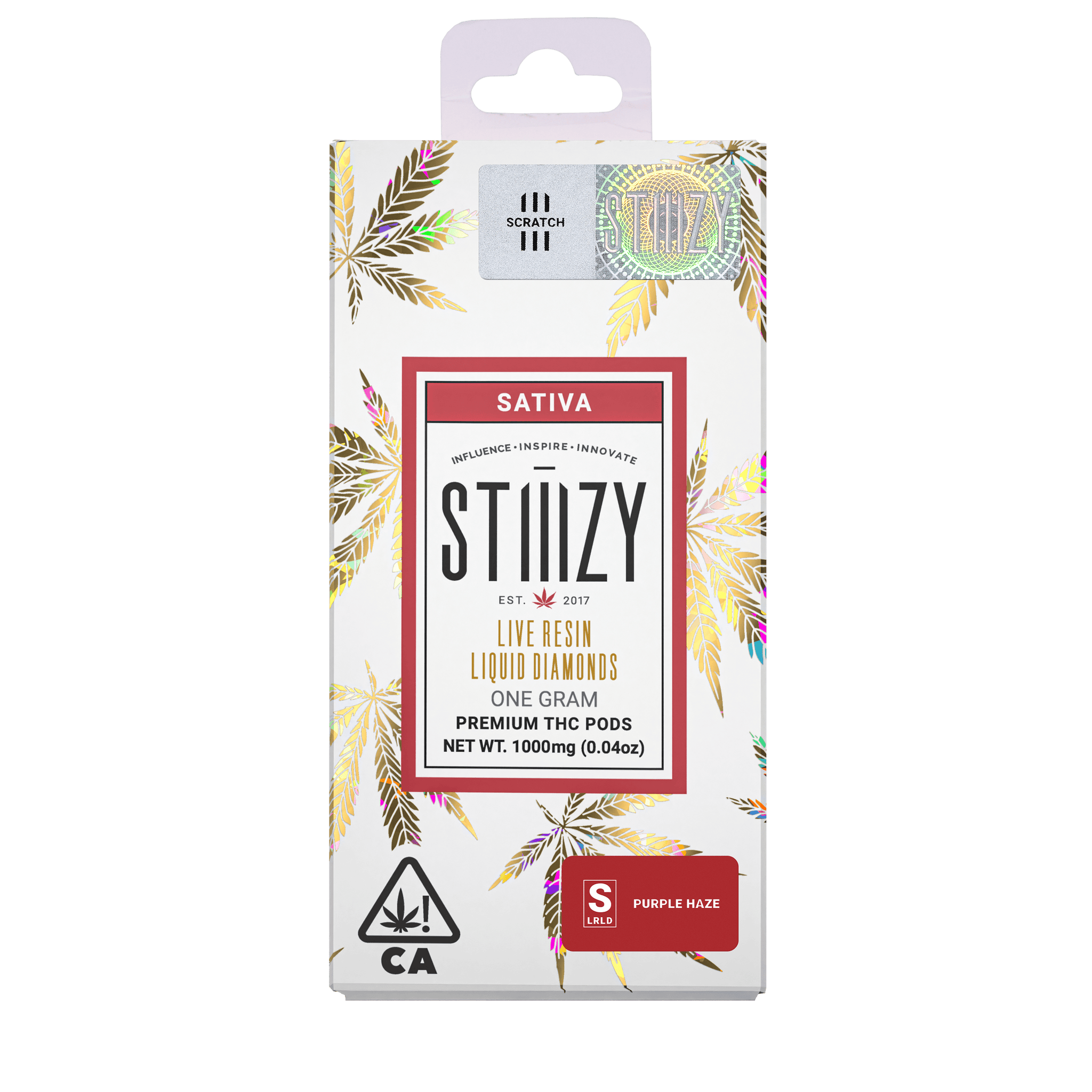 Vape Cartridge - PURPLE HAZE 1G Live Resin Liquid Diamonds Pod - STIIIZY