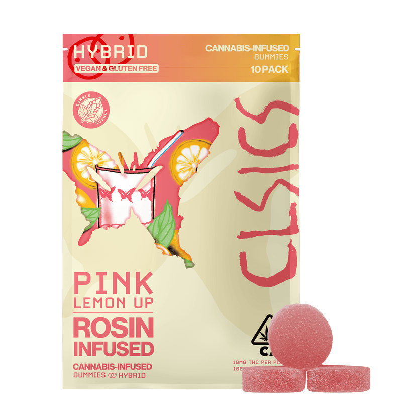 Pink Lemon Up 10pk Gummies - LIVE ROSIN INFUSED