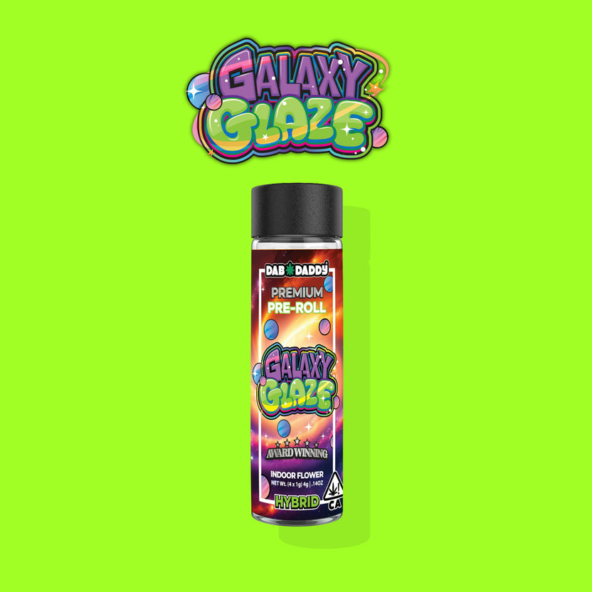Galaxy Glaze Pre-Rolls Dab Daddy® (4x1g) 4g Premium Indoor Flower
