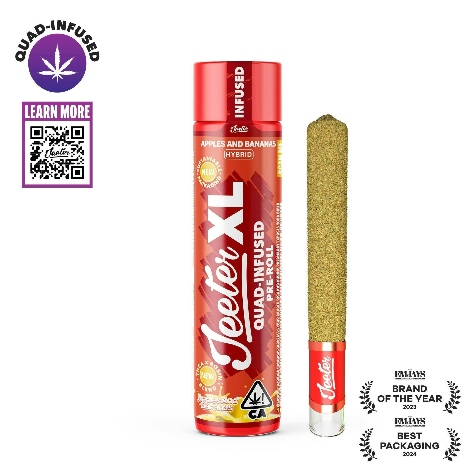 Jeeter XL | Quad-Infused - Apples and Bananas