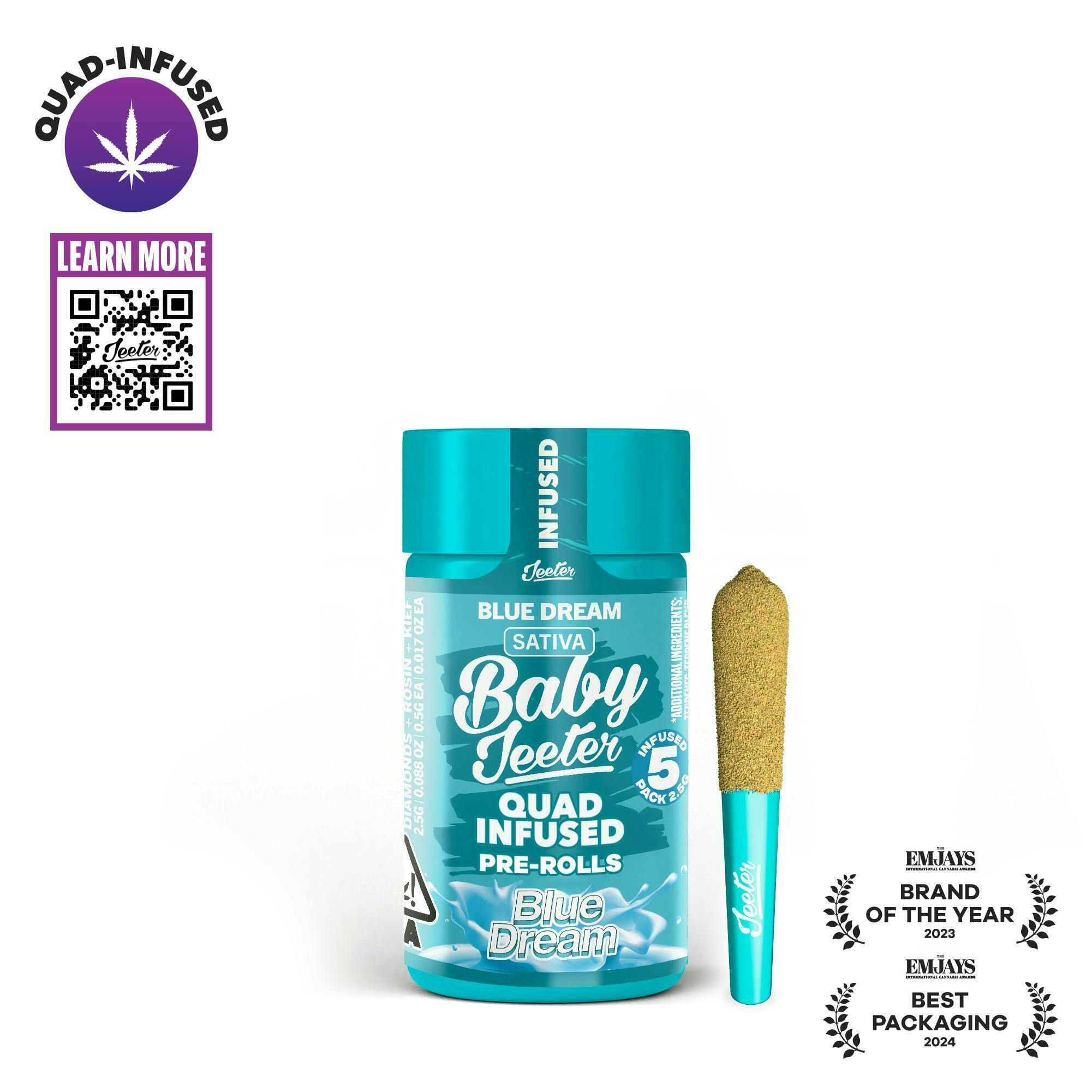 Baby Jeeter | Quad-Infused - Blue Dream