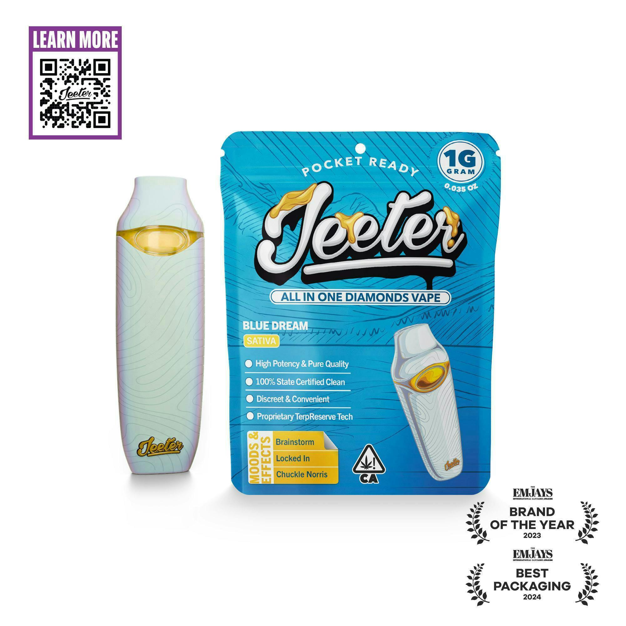 Jeeter All In One Diamonds Vape - Blue Dream