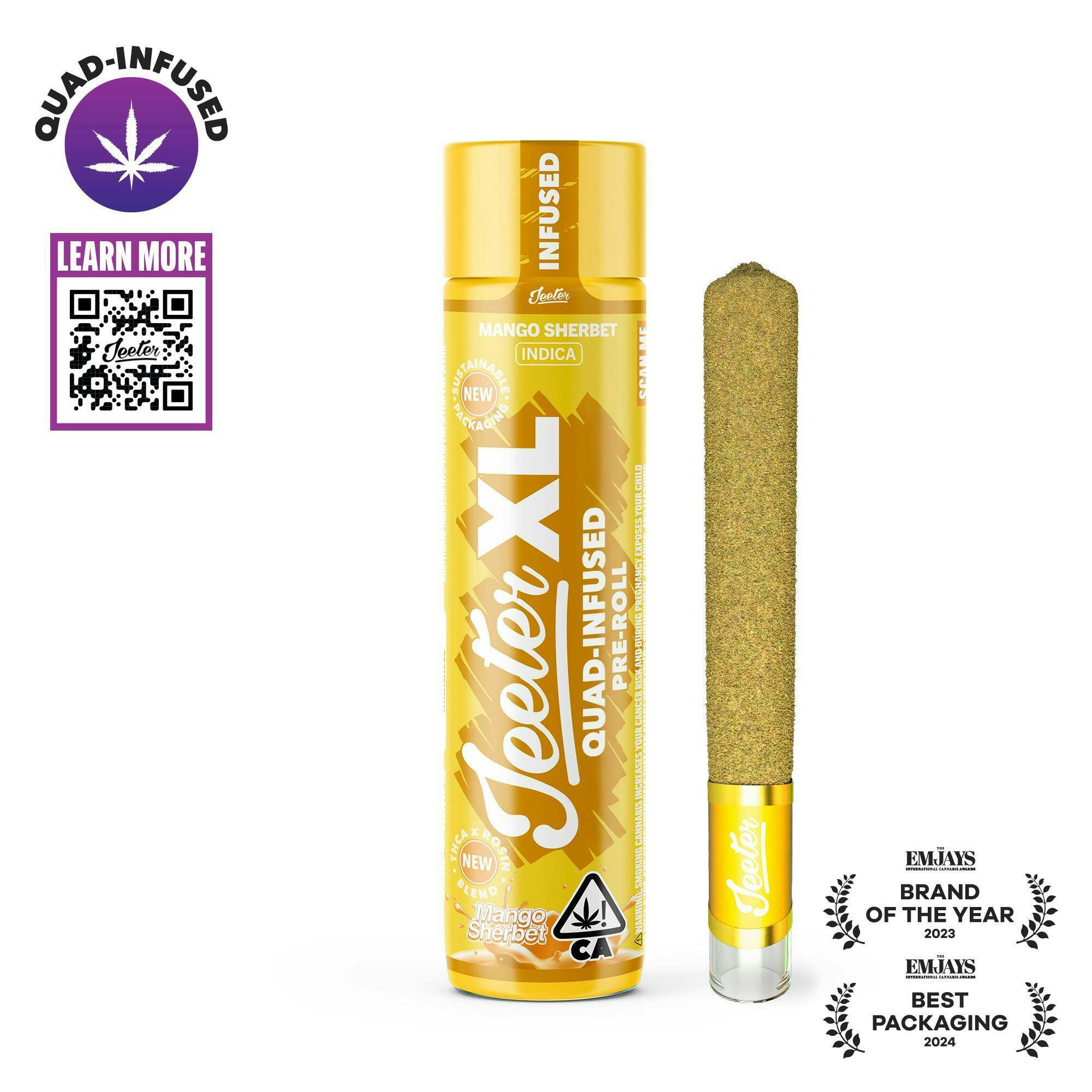 Jeeter XL | Quad-Infused - Mango Sherbet