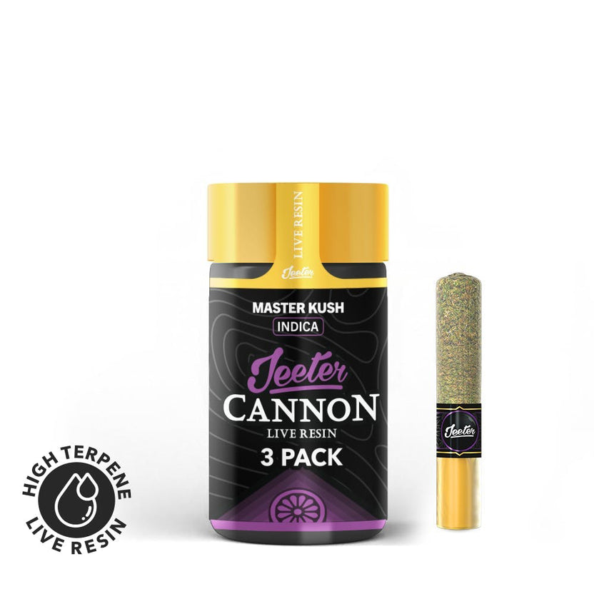 Jeeter Cannon Live Resin - 3 Pack - Master Kush