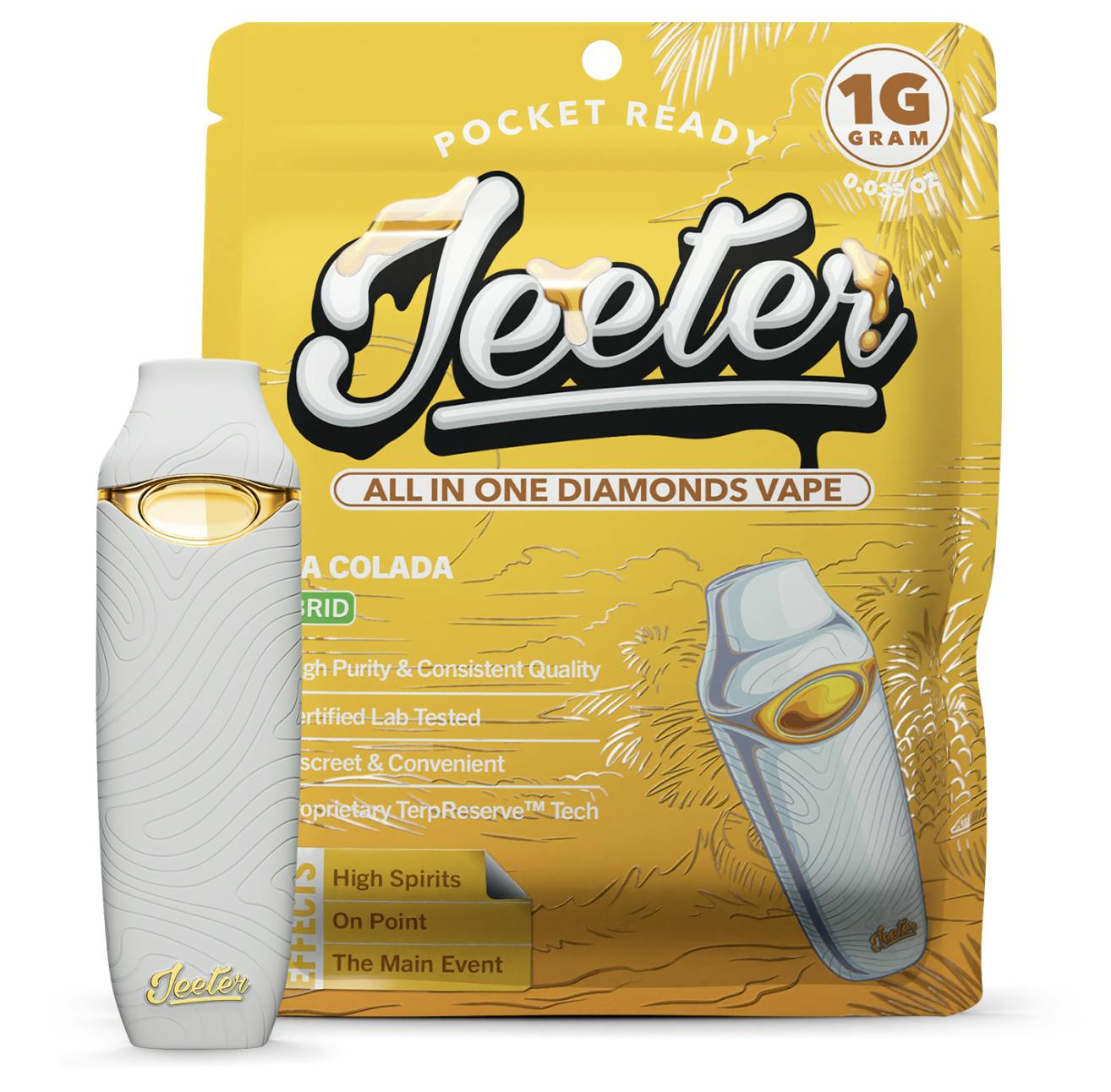 Jeeter All In One Diamonds Vape - Pina Colada