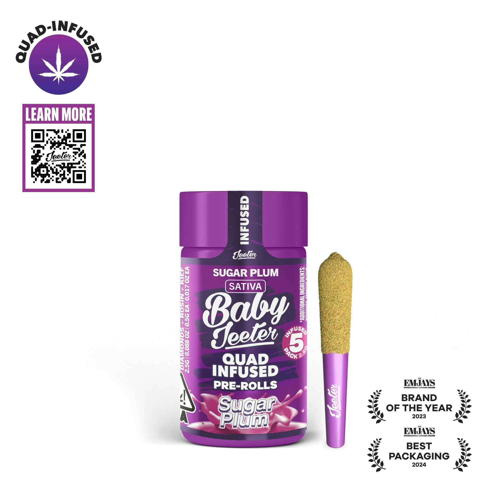 Baby Jeeter | Quad-Infused - Sugar Plum