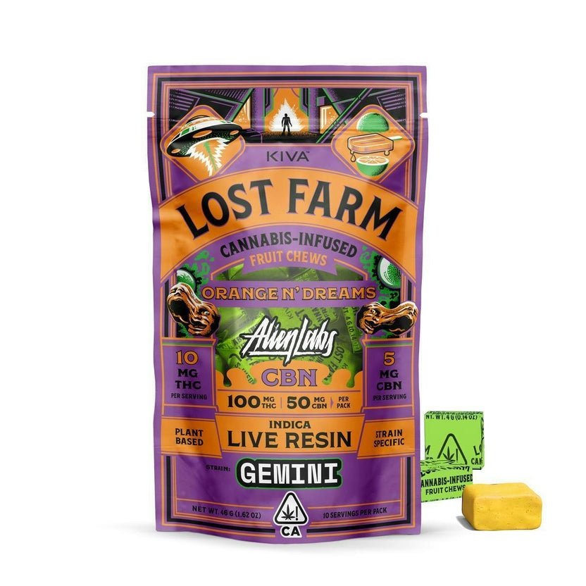Lost Farm x Alien Labs Orange 'N Dreams x Gemini CBN Live Resin Chews