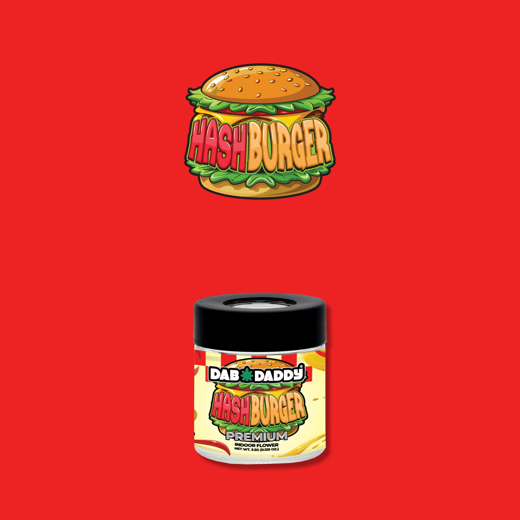 Hash Burger Flower Dab Daddy® 3.5g Premium Indoor Flower