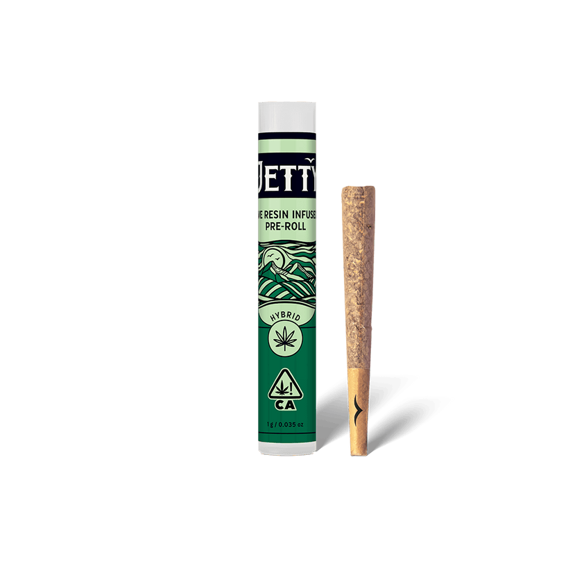 Jetty Pre-Roll Live Resin Infused Single (1g) Cadillac Grapes x Garlic Popz