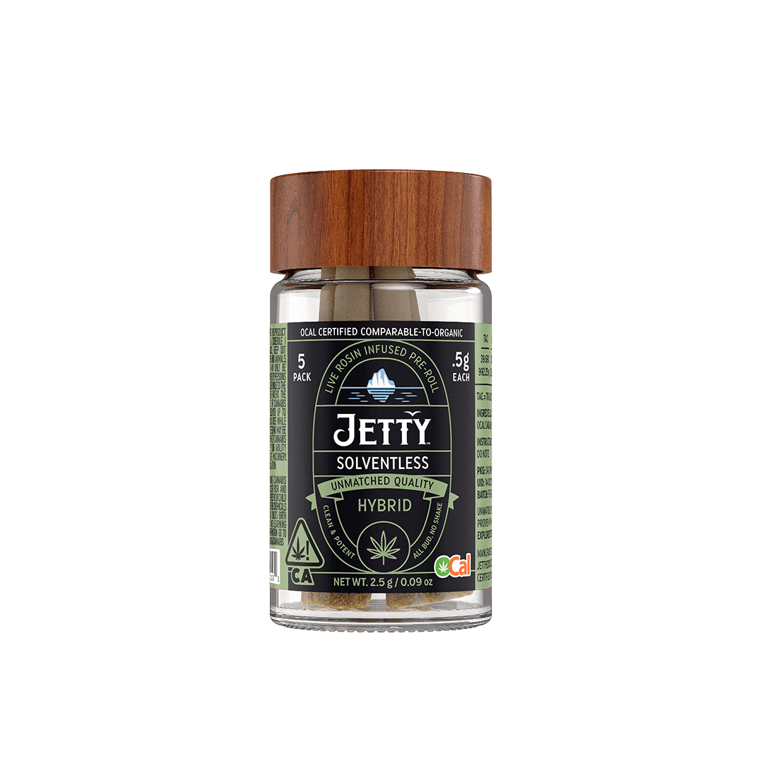 Jetty Pre-Roll OCal Live Rosin 5 Pack (2.5g) Governmint Oasis x Donny Grove
