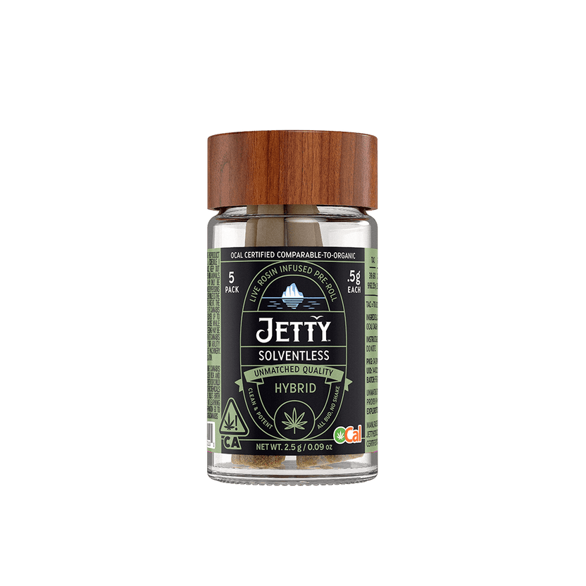 Jetty Pre-Roll OCal Live Rosin 5 Pack (2.5g) Governmint Oasis x Donny Grove