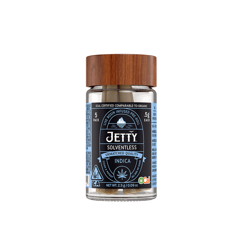 Jetty Pre-Roll OCal Live Rosin Infused 5 Pack (2.5g) GMO x Crumpets