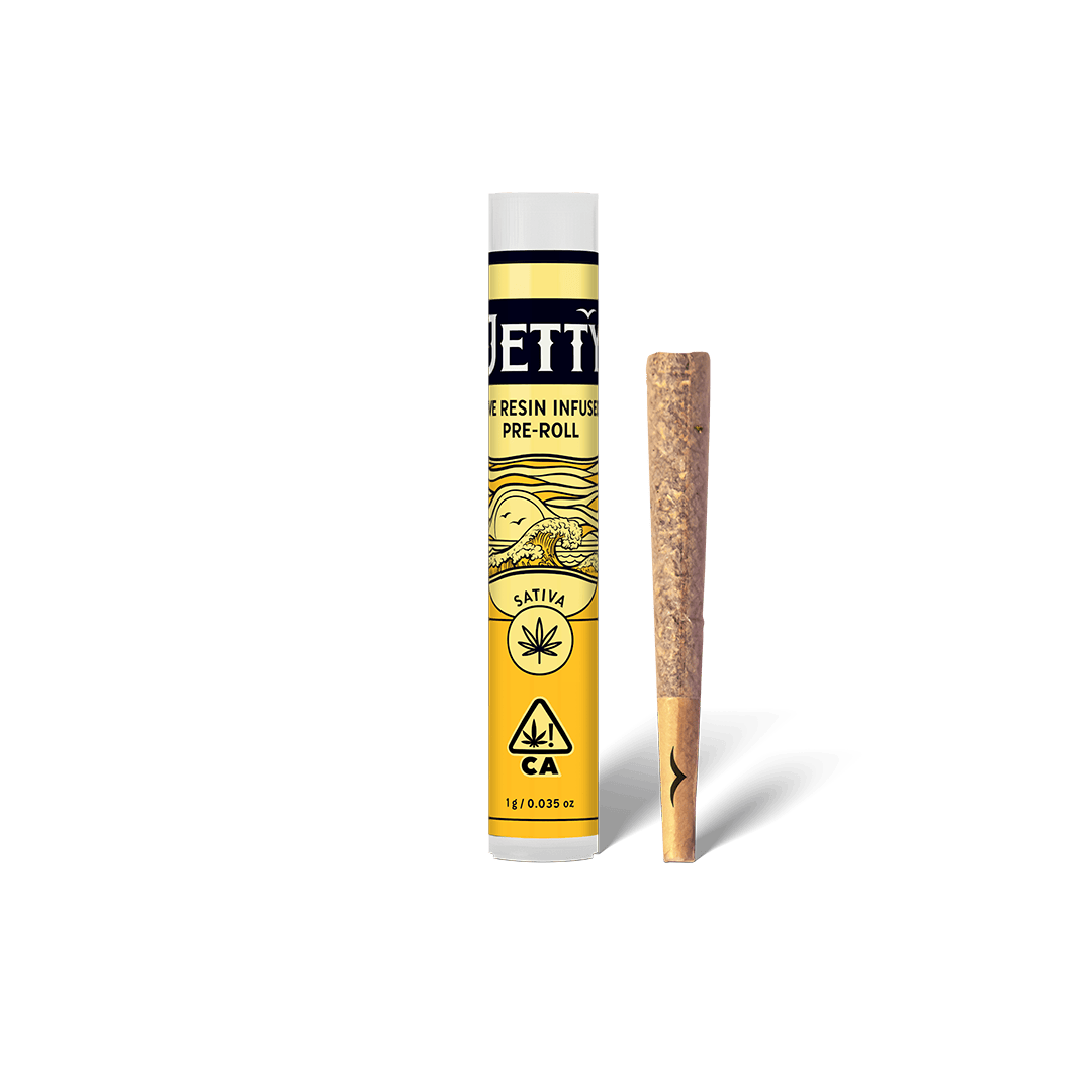 Jetty Pre-Roll Live Resin Single (1g) Super Lemon Haze x Garlic Sherbet