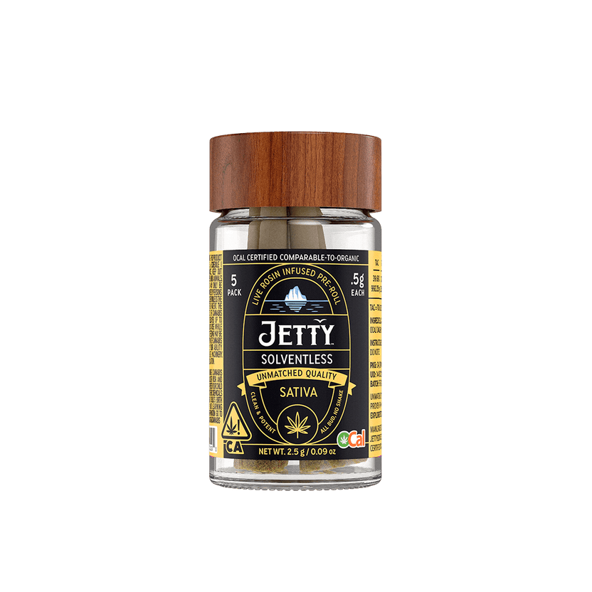Jetty Pre-Roll OCal Live Rosin 5 Pack (2.5g) Papaya Bomb x Sour Cherry