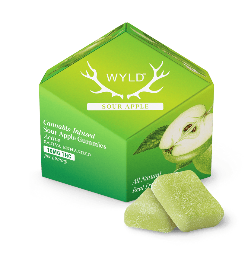 Sour Apple Sativa Enhanced Gummies