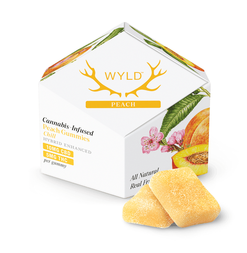 Peach 2:1 CBD + Hybrid Enhanced Gummies 100:50mg