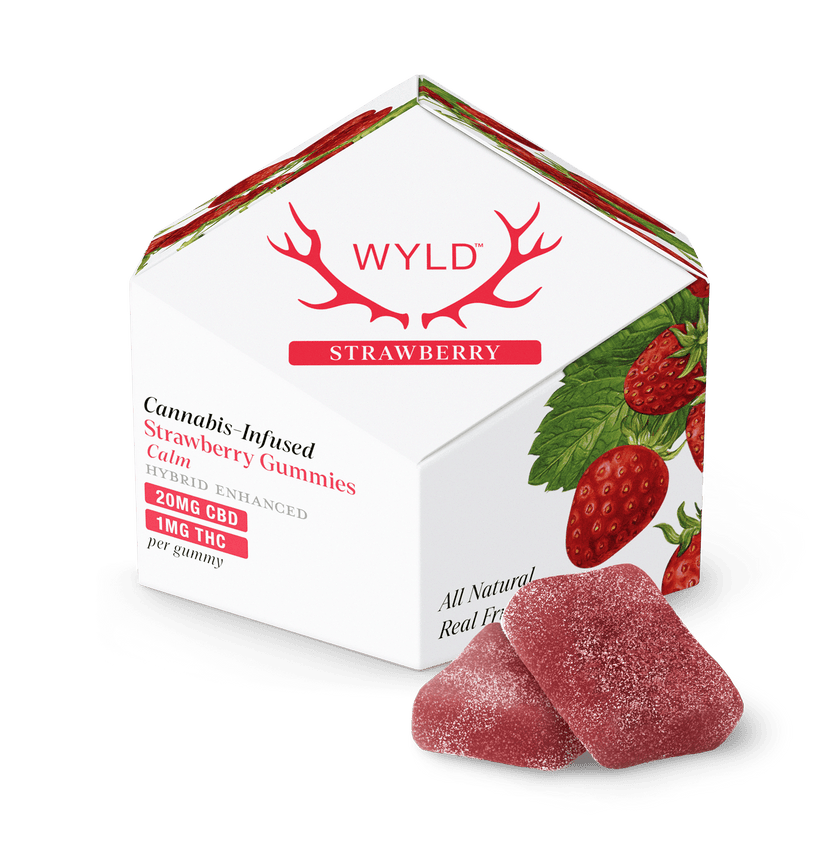 Strawberry 20:1 CBD + Hybrid Enhanced Gummies 200:10mg