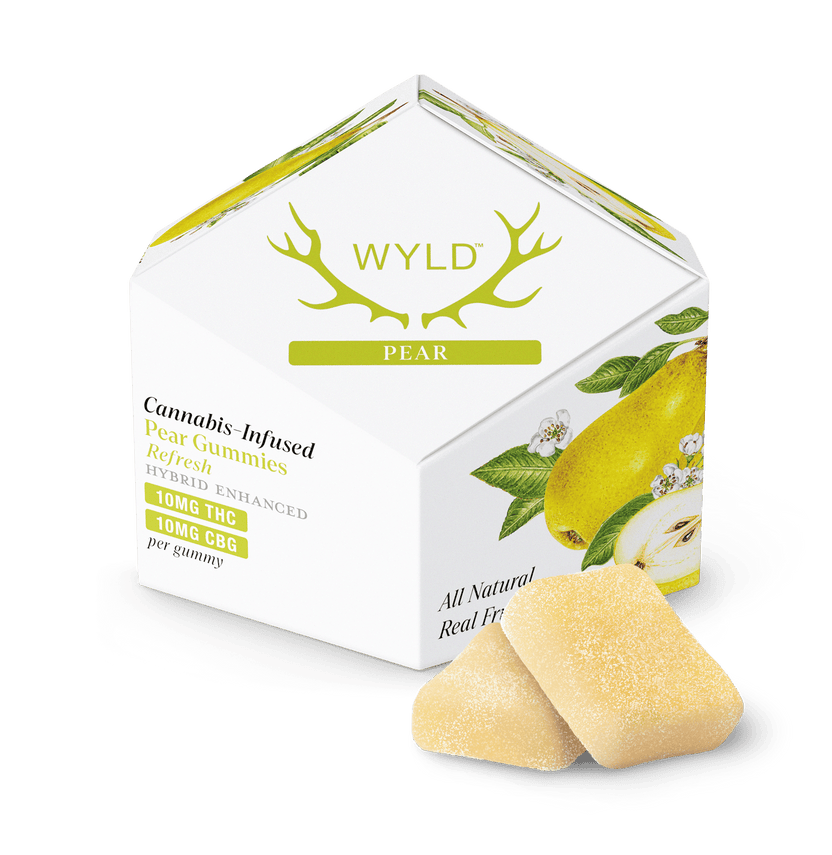 Pear 1:1 CBG + Hybrid Enhanced Gummies 100mg