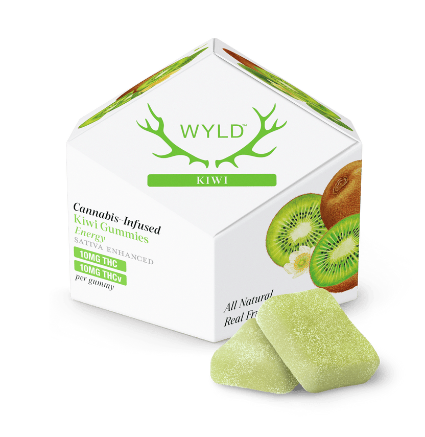 Kiwi 1:1 THCv + Sativa Enhanced Gummies | 100:100mg