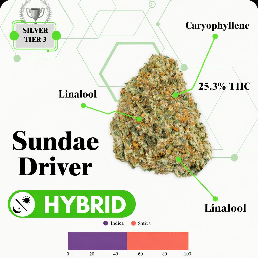 TIER 3 FLOWER - SUNDAE DRIVER - HYBRID